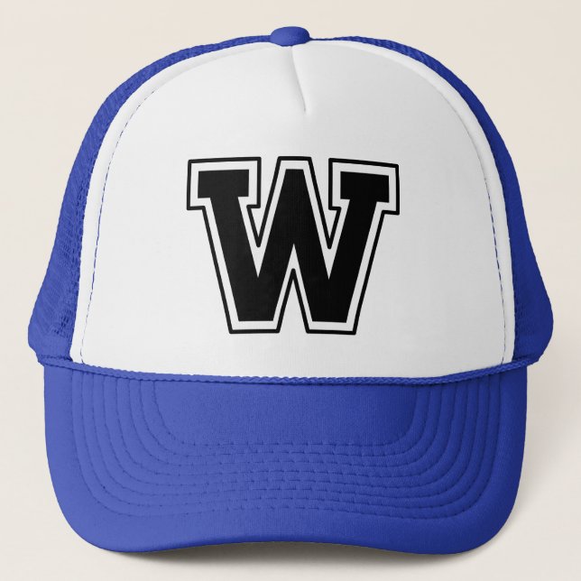 Letter "W" Trucker Hat (Front)