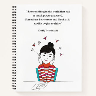 Letter writer 1_Emily Dickinson quote 2 Notebook