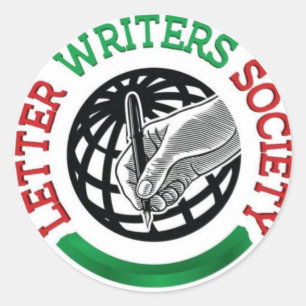 Letter Writers Society Circular Seal Stickers