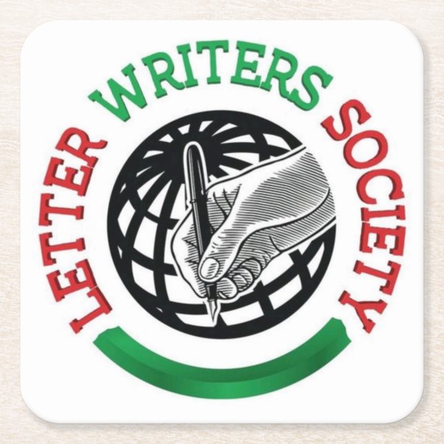 Letter Writers Society Coasters (Front)