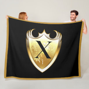 Letter X Capital Alphabet Fleece Blanket