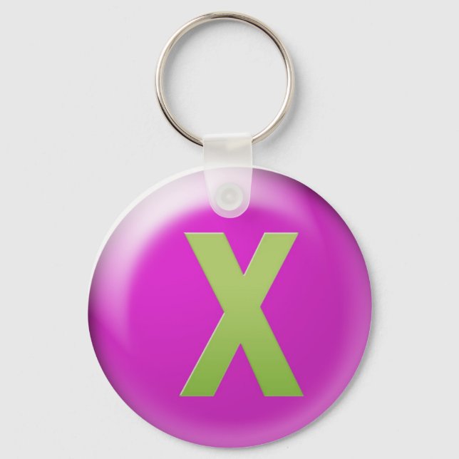 Letter X Key Ring (Front)