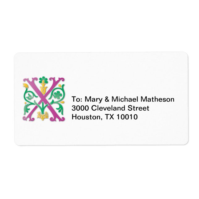 Letter X Monogram (Front)