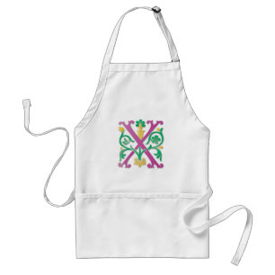 Letter X Monogram Standard Apron