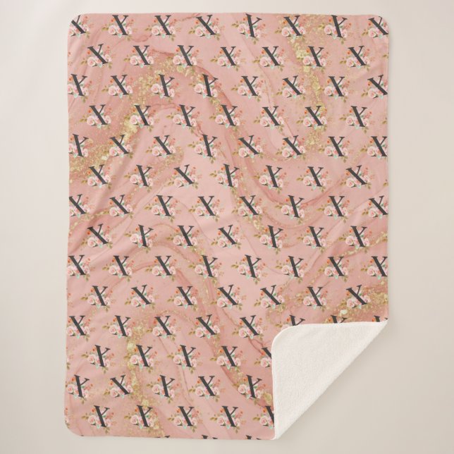 Letter X Sherpa Blanket (Front)