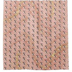 Letter X Shower Curtain