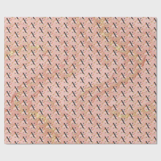 Letter X Wrapping Paper (Flat)