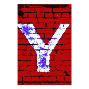 Letter Y Alphabet Photography in 3 Colors Photo Print