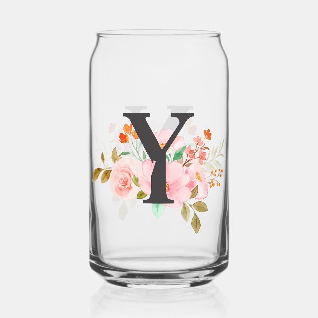 Letter Y Can Glass (Front)