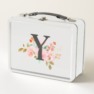 Letter Y Metal Lunch Box