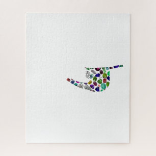Letter 'YOD' made with Gems in All Colours Jigsaw Puzzle