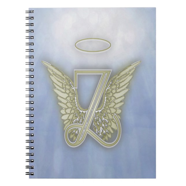 Letter Z Angel Monogram Notebook (Front)