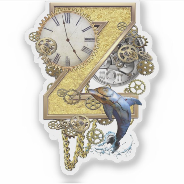 Letter Z Birthday customisation Sticker (Front)