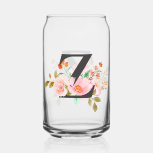 Letter Z Can Glass