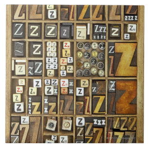 Letter Z Ceramic Tile