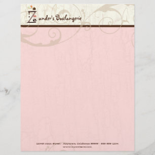 Letter Z  Cupcake Business Letterhead Design