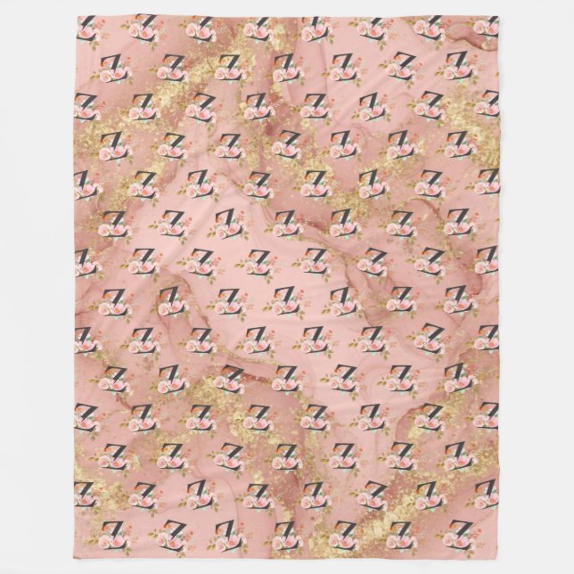 Letter Z Fleece Blanket (Front)