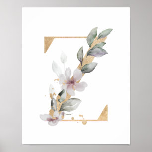 Letter Z Monogram Poster
