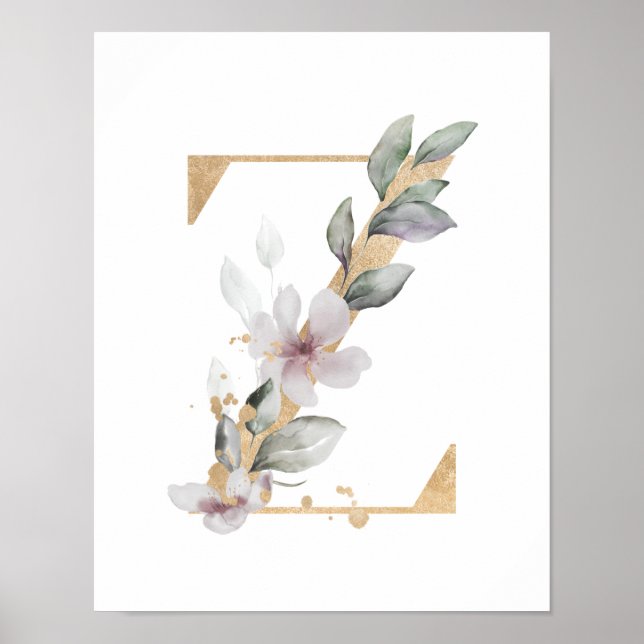 Letter Z Monogram Poster (Front)