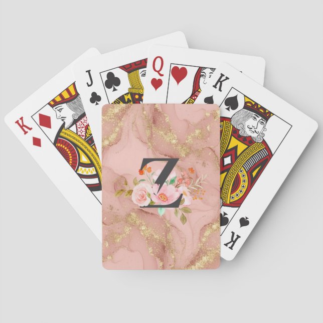Letter Z Playing Cards (Back)