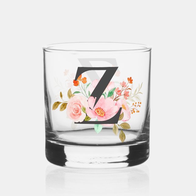 Letter Z Whiskey Glass (Front)