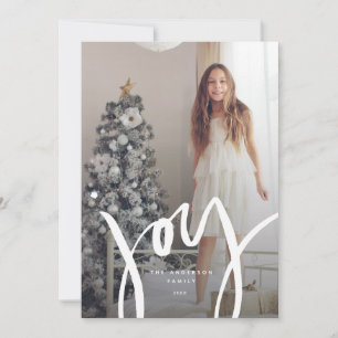 Lettered Joy Holiday Photo Card
