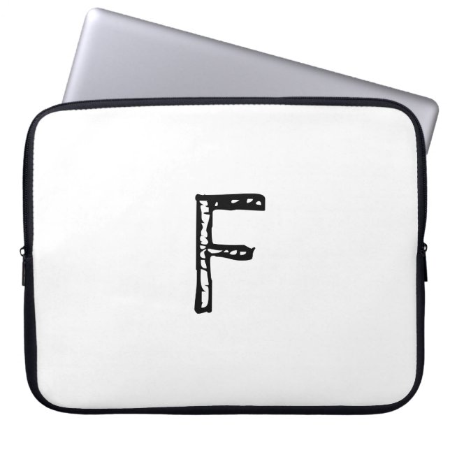 letterf laptop sleeve (Front)