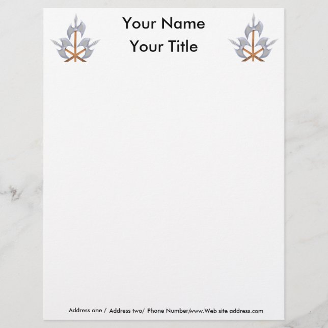 Letterhead 8.5" x 11" (Front)