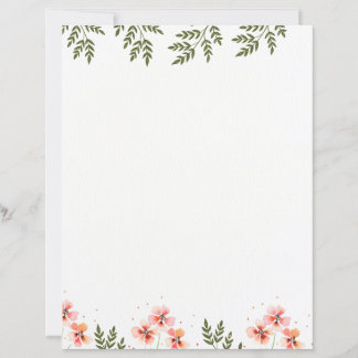 Letterhead for prints