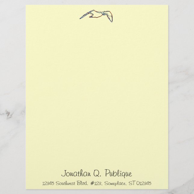 Letterhead - Neon Seagull (Front)