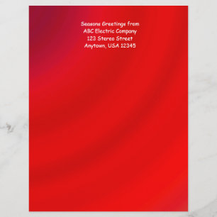 Letterhead Paper Match #10 Red Gradient Envelope