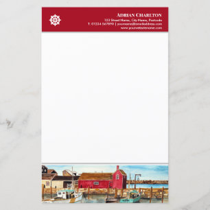 Letterhead Rockport Harbour Massachusetts