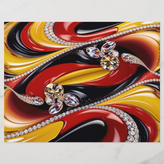 Letterhead with Belgian Colours Design (Front)