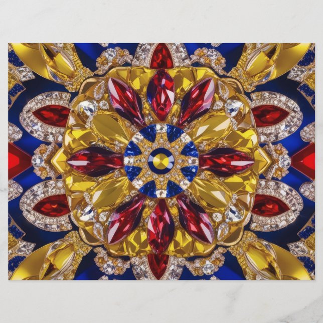 Letterhead with Colombia Colours Design (Front)