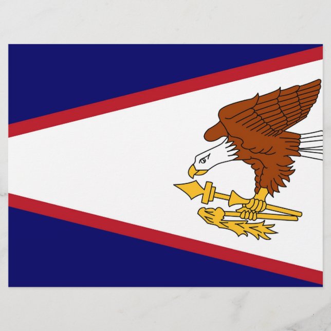 Letterhead with Flag of American Samoa (Front)
