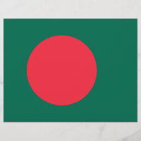 Letterhead with Flag of Bangladesh