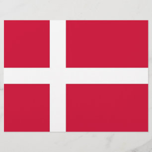 Letterhead with Flag of Denmark
