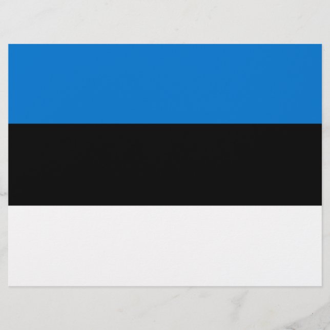 Letterhead with Flag of Estonia (Front)