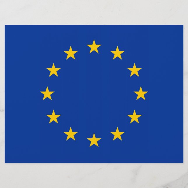 Letterhead with Flag of European Union (Front)