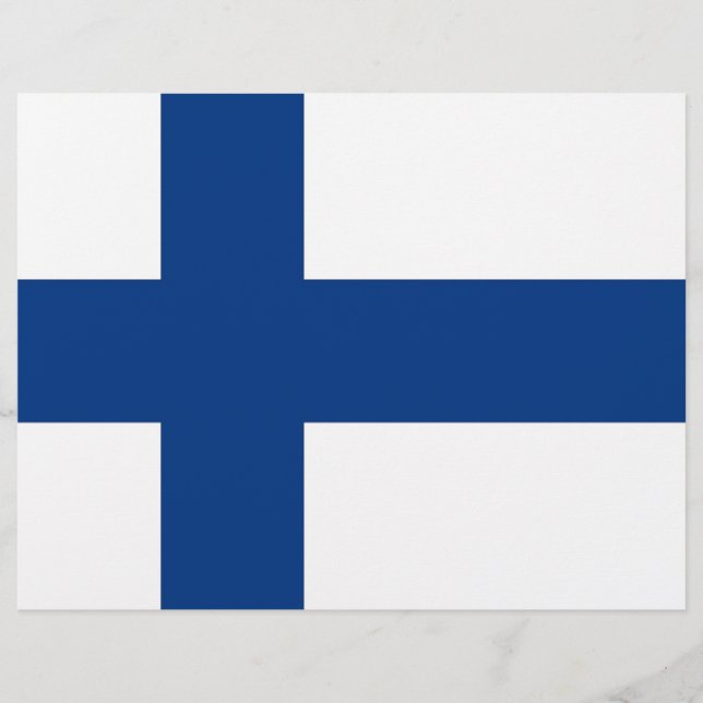 Letterhead with Flag of Finland (Front)