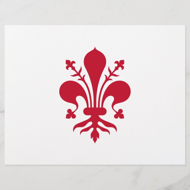 Letterhead with Flag of Florence, Tuscany (Front)