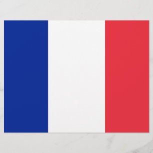 Letterhead with Flag of France