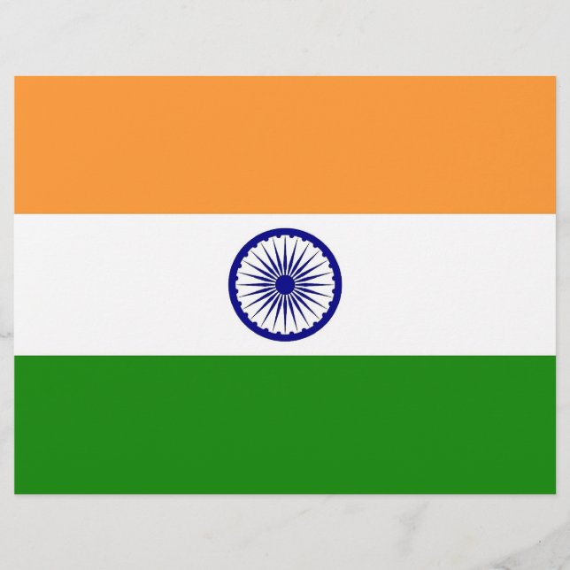 Letterhead with Flag of India (Front)