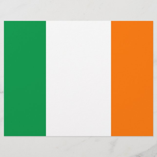 Letterhead with Flag of Ireland (Front)