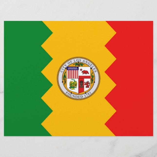 Letterhead with Flag of Los Angeles, California (Front)