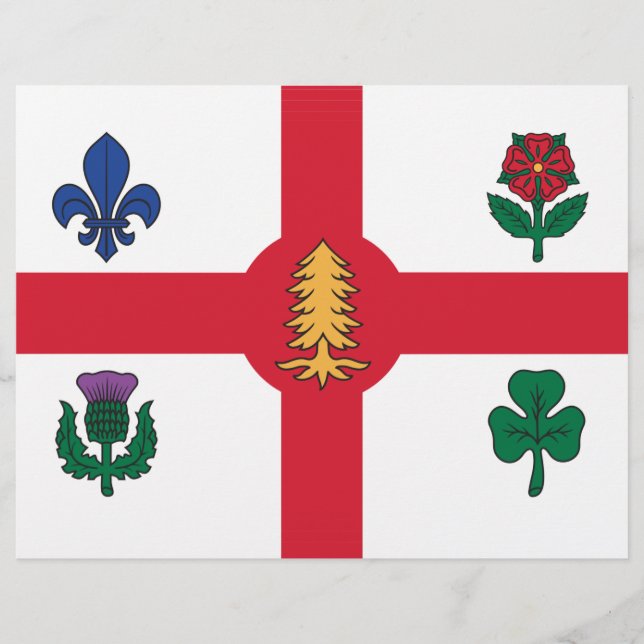 Letterhead with Flag of Montreal, Canada (Front)
