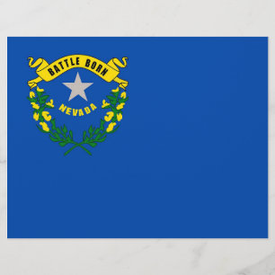 Letterhead with Flag of Nevada, USA
