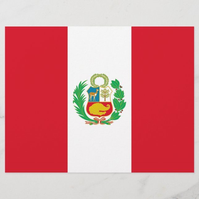 Letterhead with Flag of Peru (Front)