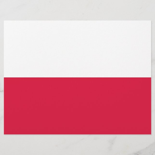 Letterhead with Flag of Poland (Front)
