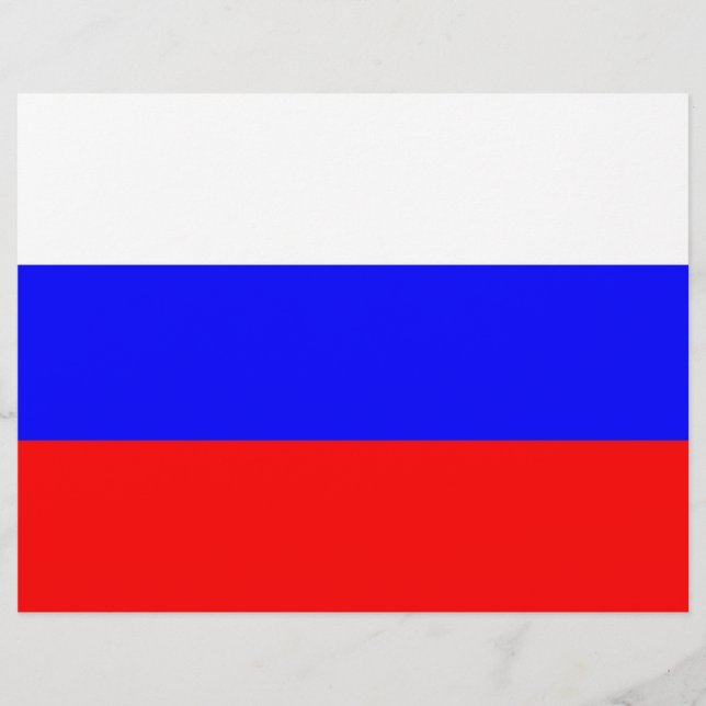 Letterhead with Flag of Russia (Front)